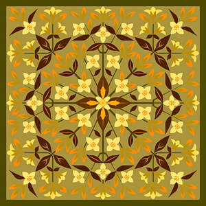 British embroidery pattern