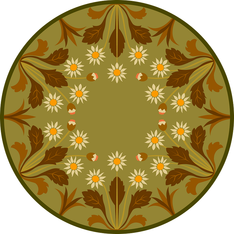 British embroidery pattern