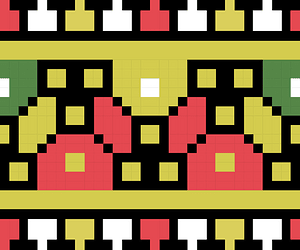 Ukrainian hutsul embroidery pattern