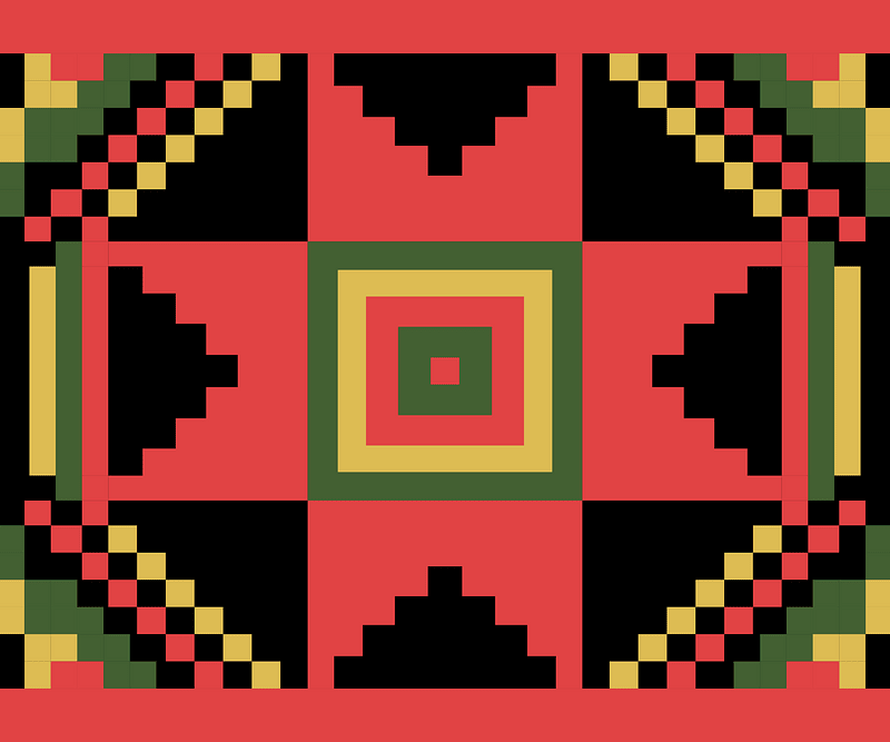 Ukrainian hutsul embroidery pattern