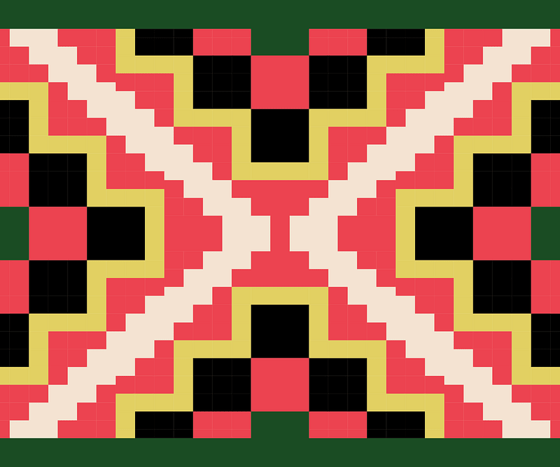 Ukrainian hutsul embroidery pattern