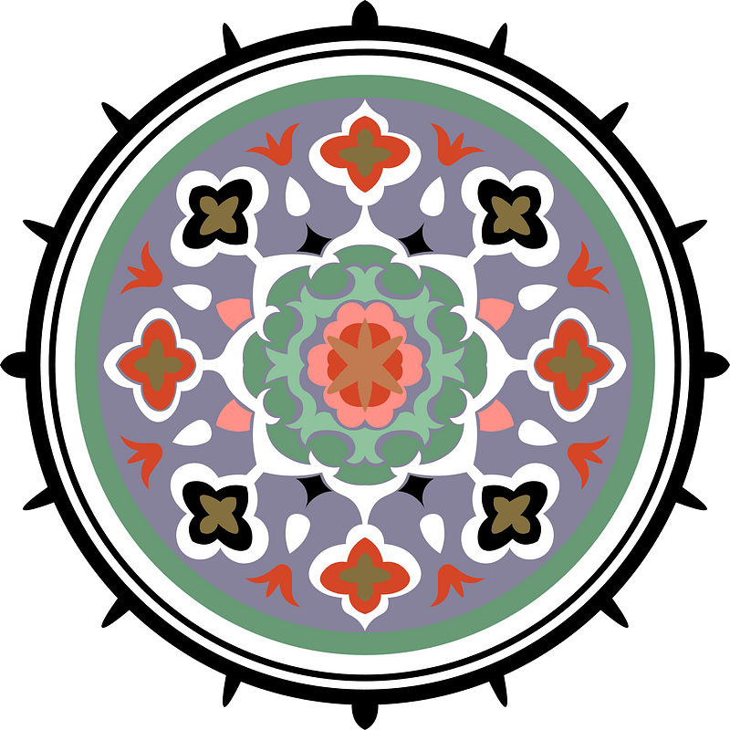 Arabesques fragments of ornamentation from a Quran from the tomb of Sultan el-Ghoury (16th century)