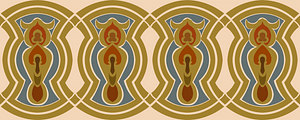 Ornament from the Quran from the tomb of Sultan el-Huri (15th-16th centuries)