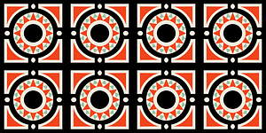 Arabesques mosaic pavement. Fragments (from the 16th to the 18th century)