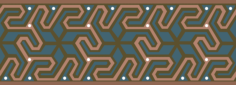 Arabesques. Assengered Wood Compartments and Edges