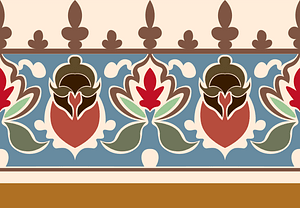 Ornament from the Quran from the tomb of Sultan el-Huri (15th-16th centuries)