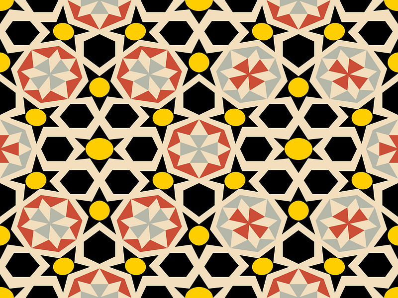 Arabesques wall mosaics (15th and 16th centuries)