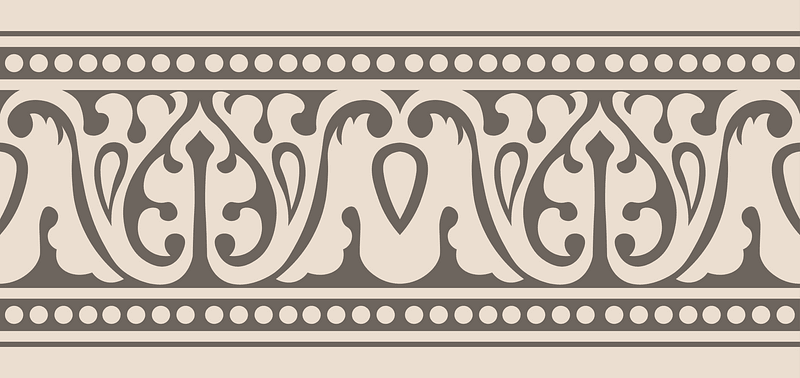 Arabesques mosque of Ahmed-ibn-Touloun. Details of ornamentation (9th century)
