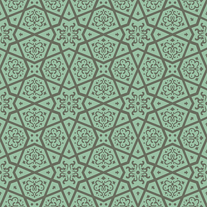 Adornment of bronze on the door of a small mosque situated in front of Bab el-Nasr in Cairo