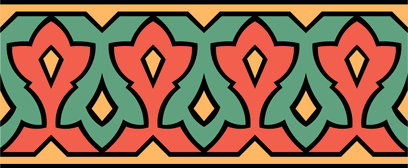 Borden of woolen cloth sewn together in the Hassanin Mosque in Cairo