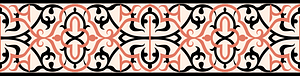 Arabesques. Stucco inlays on white marble (from the 16th century to the 18th century