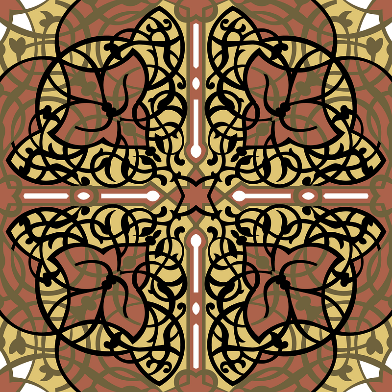 Arabesques mosque of El-Bordeyny arabesques of the small ceilings