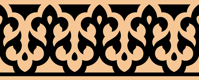 Mosaic decorations over the doors of the Mosque of Omu Sultan Shaban in Cairo