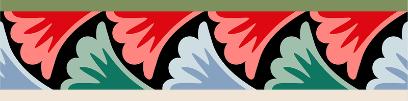 Arabesques fragments of ornamentation from a Quran from the tomb of Sultan el-Ghoury (16th century)