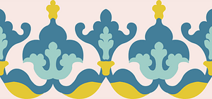 Arabesques wall tiles from the sibyl of Abd-el-Rahmаn Kyahya (18th century)