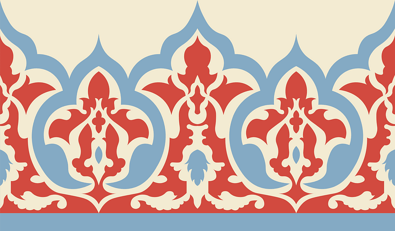 Arabesques wall tiles from the Cheykhoun mosque (18th century)