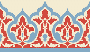 Arabesques wall tiles from the Cheykhoun mosque (18th century)