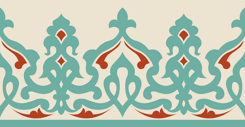 Arabesques glazed earthenware with double set (18th century)