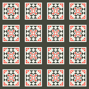 Assembly of mosaics. Fragments of coatings & various pavements (from the 15th to the 18th century)