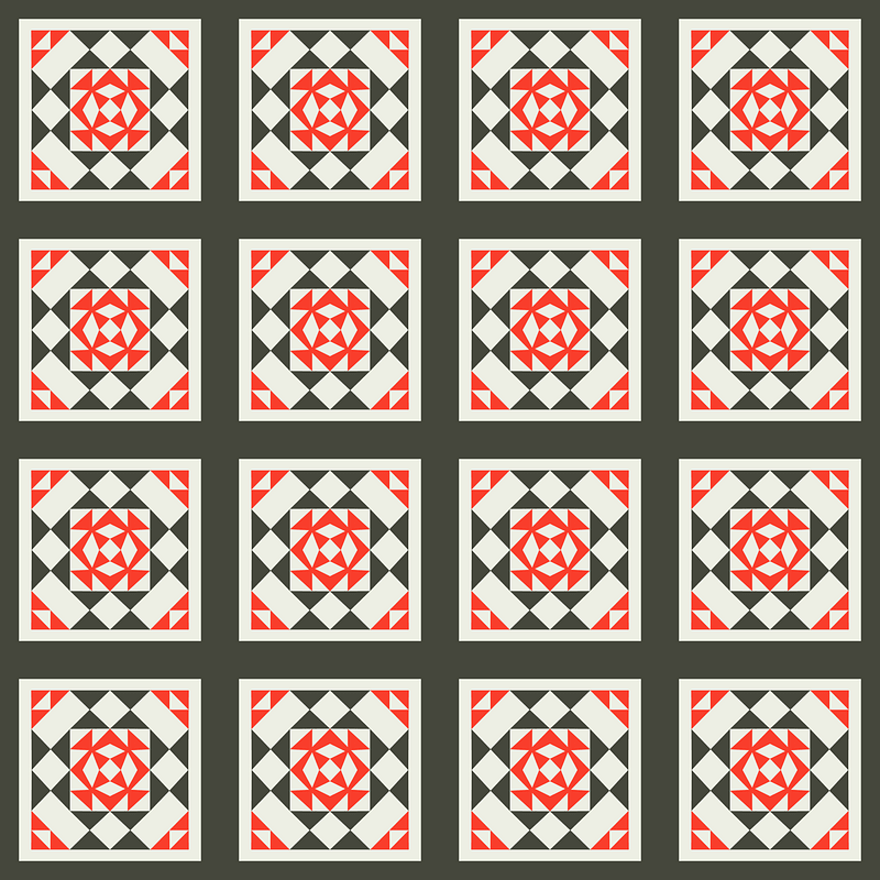 Assembly of mosaics. Fragments of coatings & various pavements (from the 15th to the 18th century)