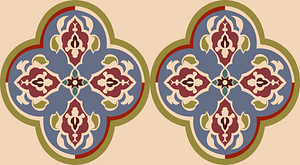Ornament from the Quran from the tomb of Sultan el-Huri (15th-16th centuries)