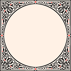 Arabesques. Stucco inlays on white marble (from the 16th century to the 18th century.)