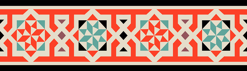 Arabesques mosaic pavement. Fragments (from the 16th to the 18th century)