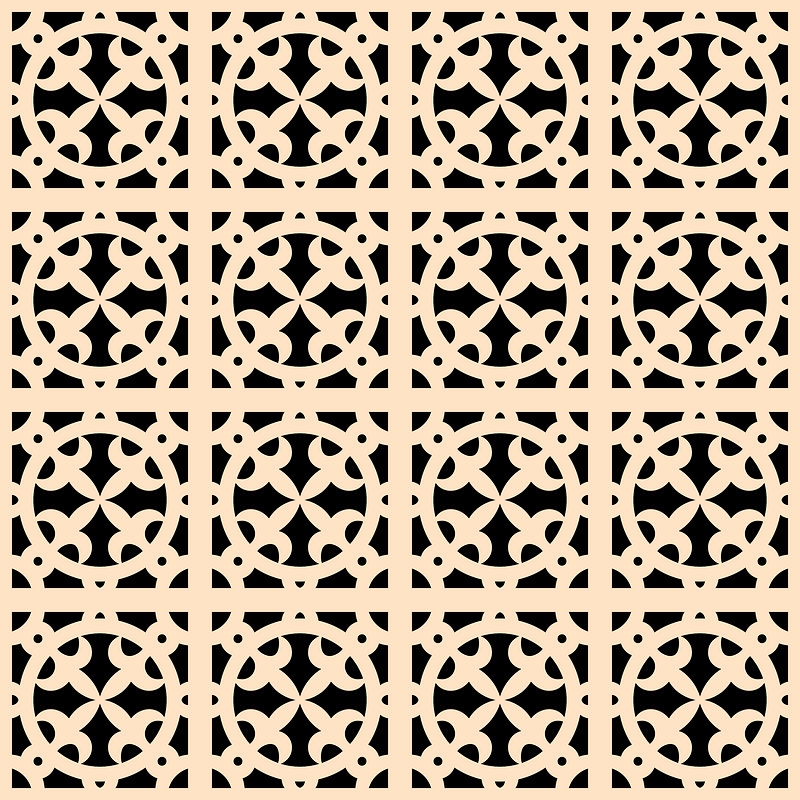Marble mosaic in the floor of the church of San Miniato al monte near Florence