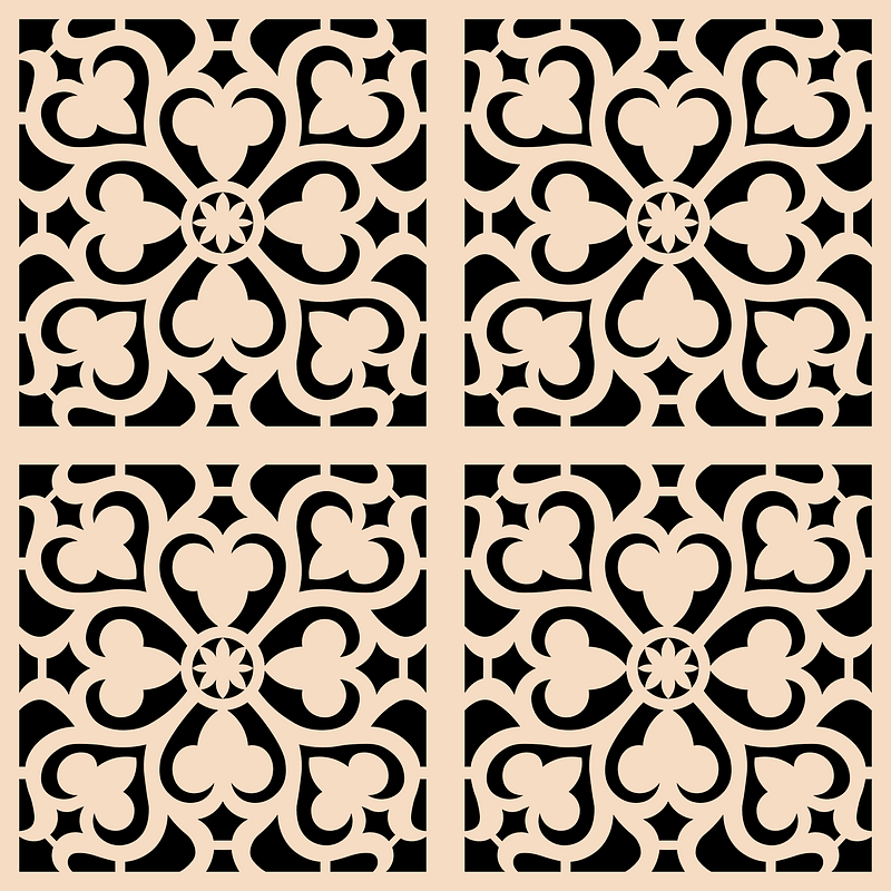 Marble mosaic in the floor of the church of San Miniato al monte near Florence