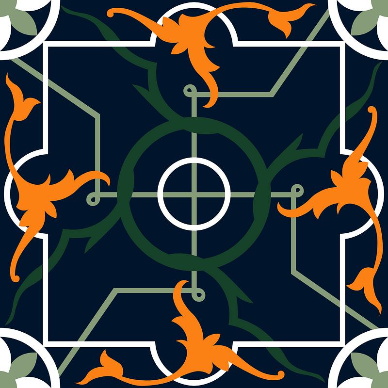 Tile design from the Afghanistan
