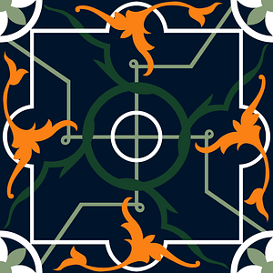 Tile design from the Afghanistan