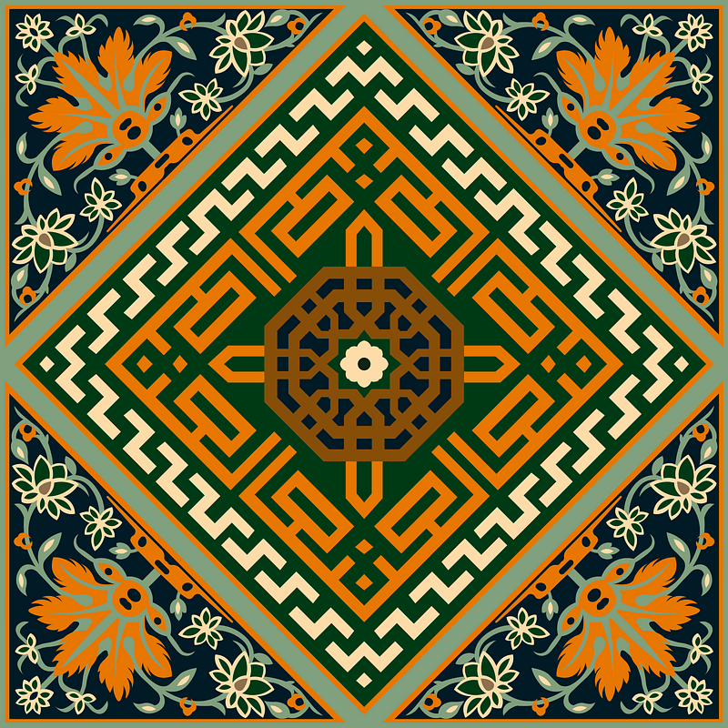Tile design from the Afghanistan