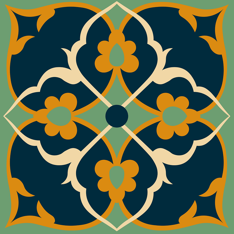 Tile design from the Afghanistan