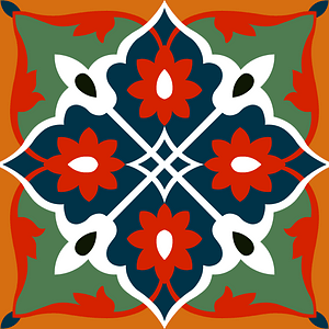 Tile design from the Afghanistan