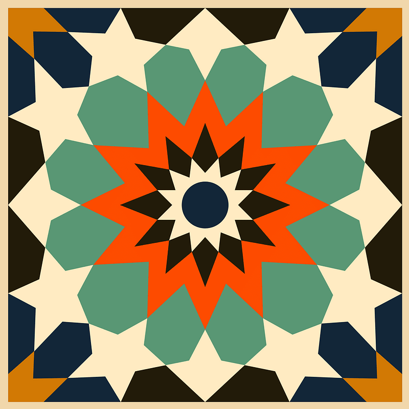 Tile design from the Afghanistan