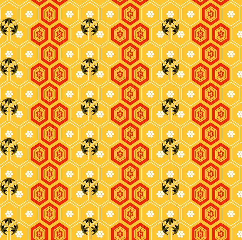 Chinese and Japanese pattern