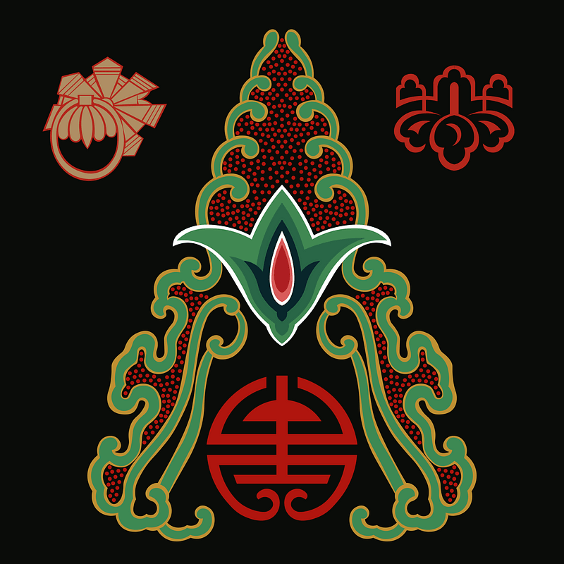 Chinese and Japanese pattern