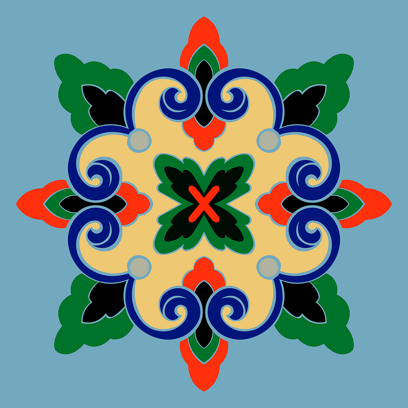 Chinese and Japanese pattern