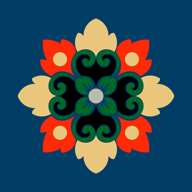 Chinese and Japanese pattern
