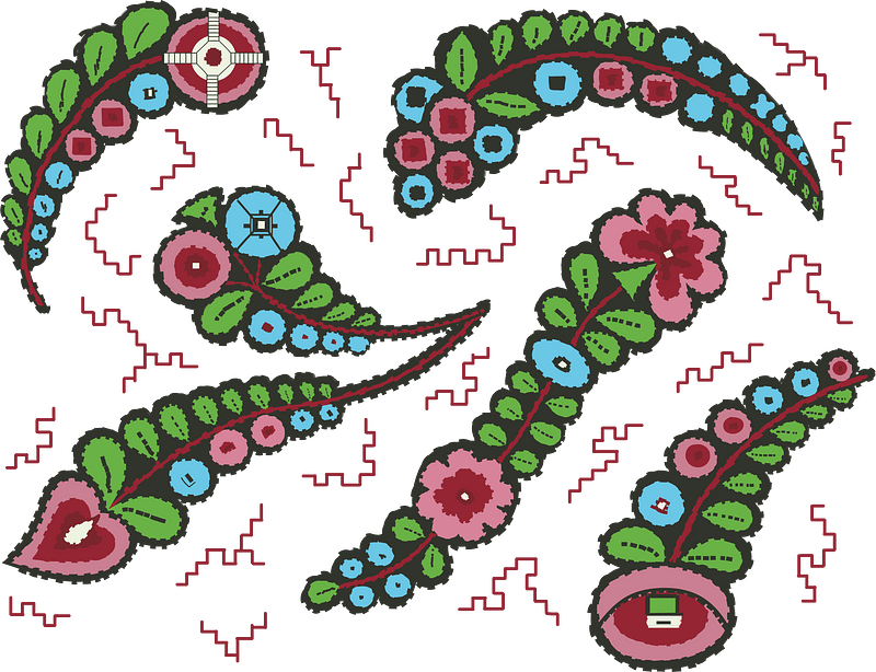 Stylized ferns
