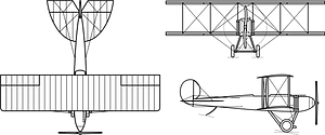 Wright Model L 3-view