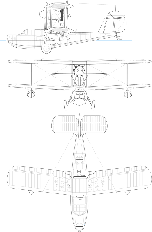 Supermarin Walrus 3-view
