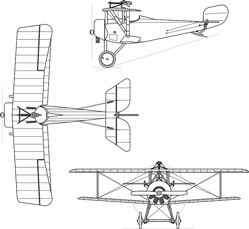 Nieuport 16 3-view