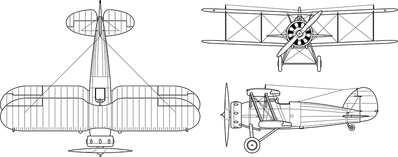 Gloster Gauntlet 3-view