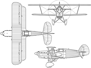 Avia B-534 3-view