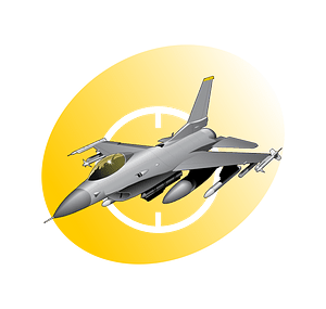 F16 Flight Icon yellow