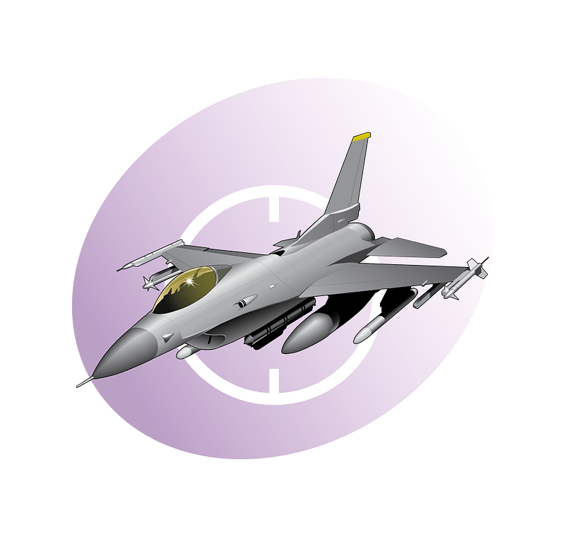 F16 Flight Icon violet