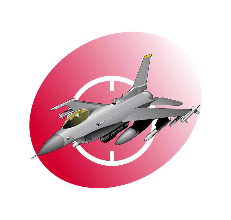 F16 Flight Icon red