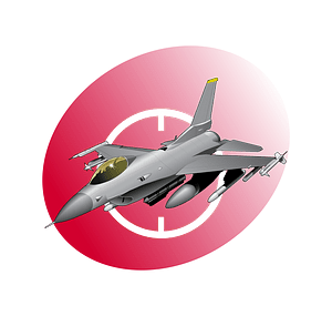 F16 Flight Icon red