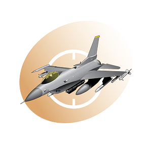 F16 Flight Icon brown